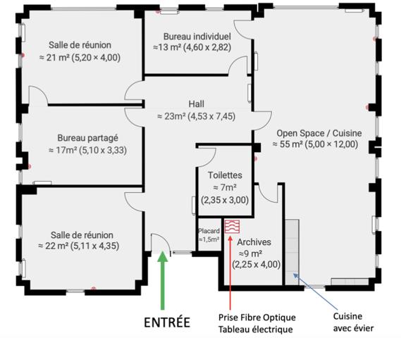 Local commercial Villeneuve D'Ascq 170 m2 , Villeneuve d ascq