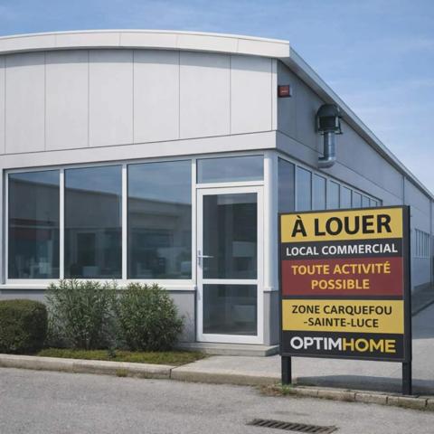 LOCAL COMMERCIAL 45 M² – SECTEUR NANTES / SAINTE-LUCE / CARQUEFOU – FORT POTENTIEL