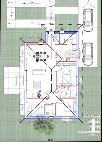 Maison neuve à vendre ARES- Maison neuve de plain-pied à vendre à Arès centre proche Bassin avec 3 chambres et jardin privatif ARES côté bassin
