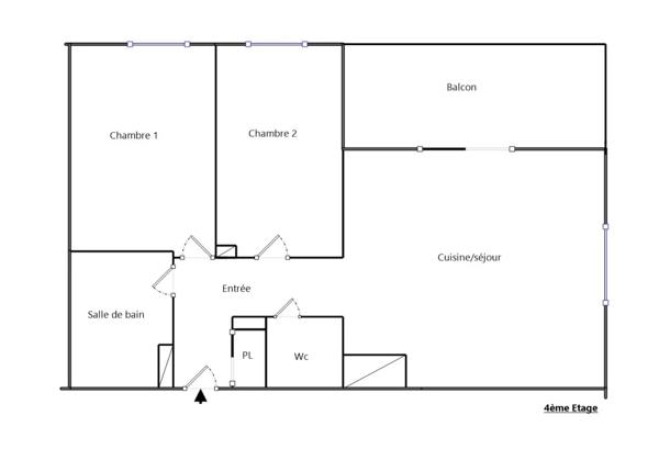 APPARTEMENT T3 A LOUER - SATHONAY CAMP 59.53 m 2 891 € charges comprises par mois