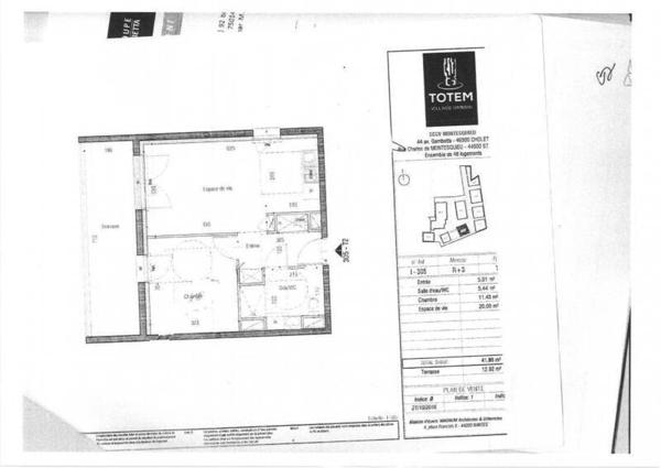 Appartement 2 pièces - 44600 Saint-Nazaire -  Parc Paysager