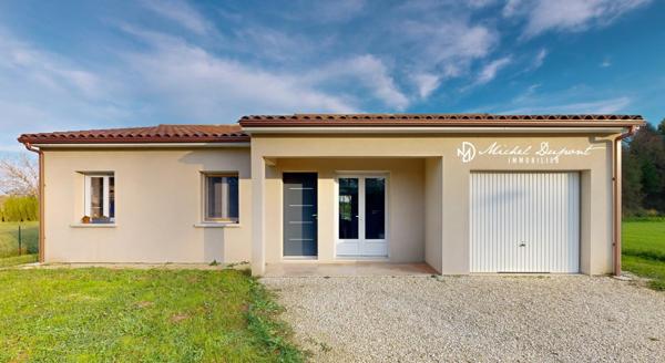 Plain pied de 90 m² habitables sur 768 m² de parc clôturé