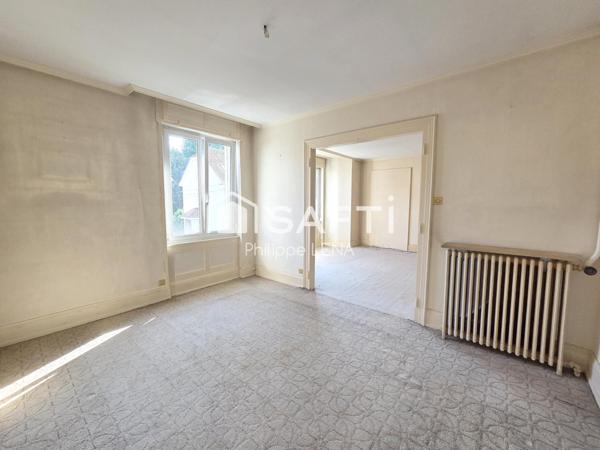 89m², lumineux, 2 chambres, garage, gros potentiel