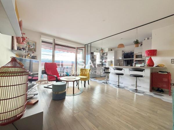 Grand 2 pièces lumineux à 13 minutes à pied du RER