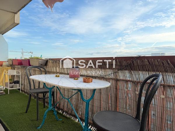 Grand 2 pièces lumineux à 13 minutes à pied du RER