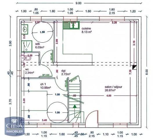 Maison à louer 4 pièces 90m²