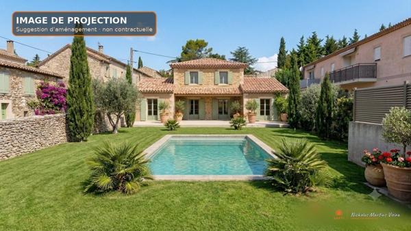 Terrain à bâtir de 828 m², plat et viabilisé, au cœur d'un village de caractère du Gard.