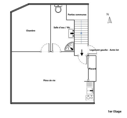 Appartement à vendre 2 pièces 24,8 m² Ancenis-Saint-Géréon