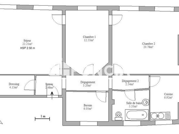 Location Appartement 4 pièces 87.1 m² - 59 RUE MESLAY Paris 75003