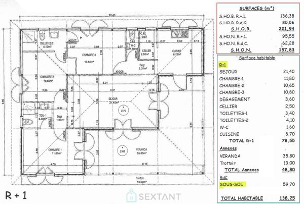 Villa exceptionnelle vue mer offrant, deux logements indépendants
