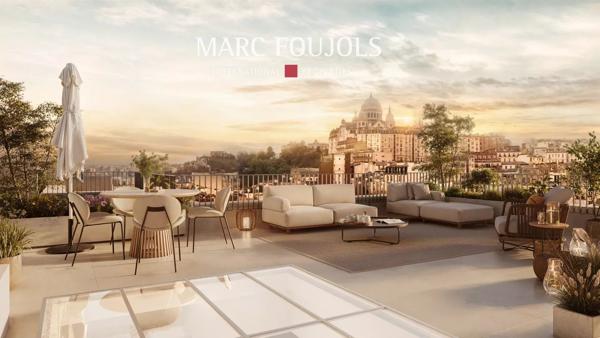 PARIS / MONTMARTRE – appartement neuf 5 pièces avec terrasses et vue sur le Sacré Cœur
