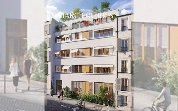 PARIS / MONTMARTRE – appartement neuf 5 pièces avec terrasses et vue sur le Sacré Cœur