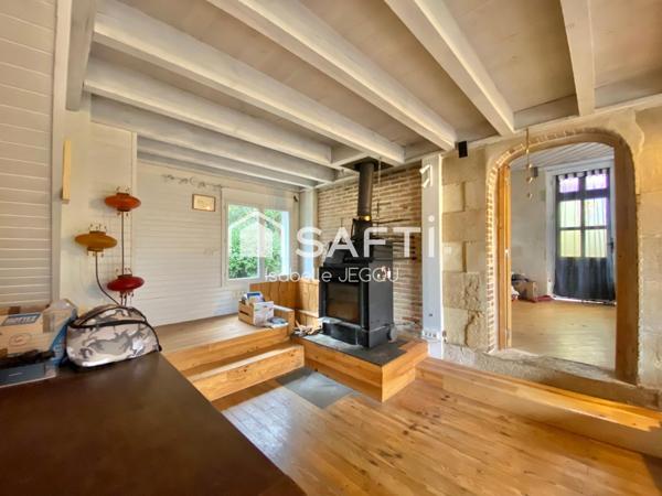 Arcachonnaise au port de Gujan-Mestras avec grand terrain au calme