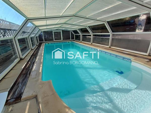 Maison 85m² avec piscine et appartement de 35m²