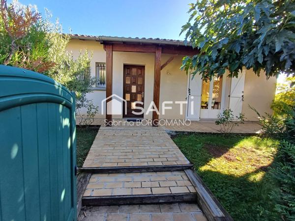 Maison 85m² avec piscine et appartement de 35m²