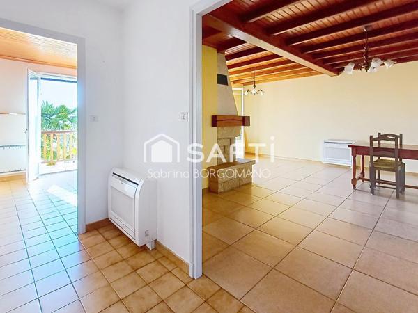 Maison 85m² avec piscine et appartement de 35m²