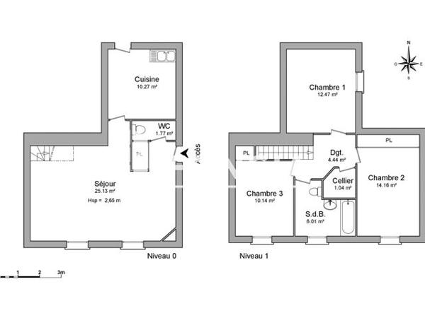 Location Maison 4 pièces 85.43 m² - 27 B AVENUE GAMBETTA Rochefort Sur Mer 17300