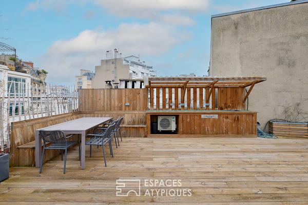 Comme une maison sur le toit avec rooftop et potentiel d’extension – Village d’Auteuil