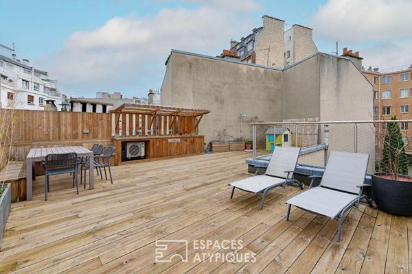 Comme une maison sur le toit avec rooftop et potentiel d’extension – Village d’Auteuil