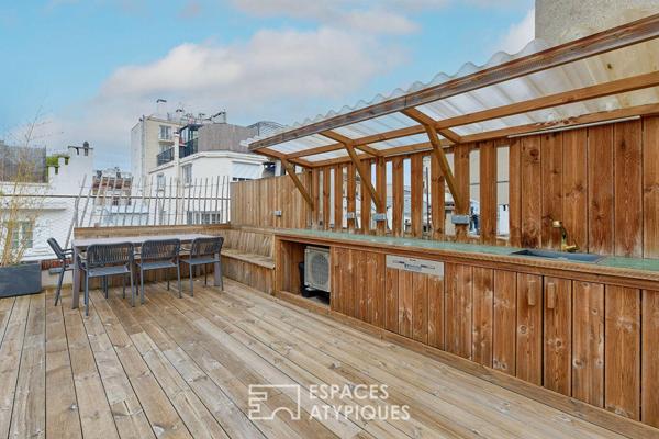 Comme une maison sur le toit avec rooftop et potentiel d’extension – Village d’Auteuil