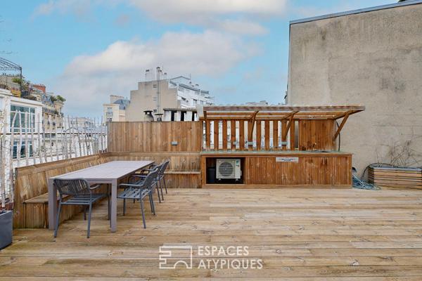 Comme une maison sur le toit avec rooftop et potentiel d’extension – Village d’Auteuil