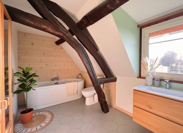 Yerville- Longère de 145 m2 4 chambres avec Vie de plain-pied