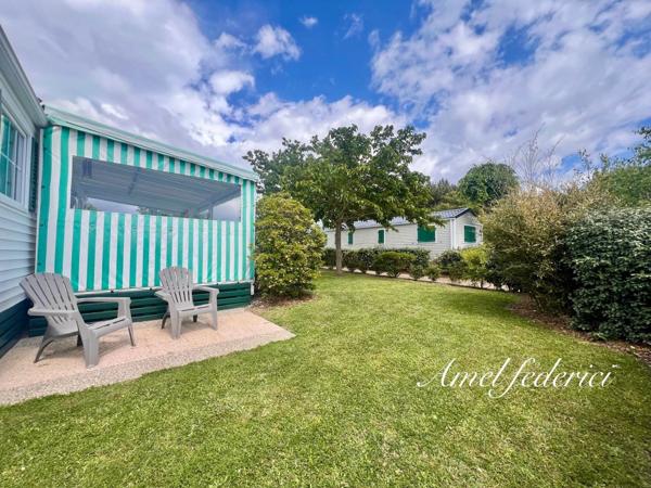 Mobile-Home - 36 m2 + 20 m2 de terrasse - sur parcelle 236 m2 - piscine privée - 5 min plage- SAINT GILLES CROIX DE VIE (85)