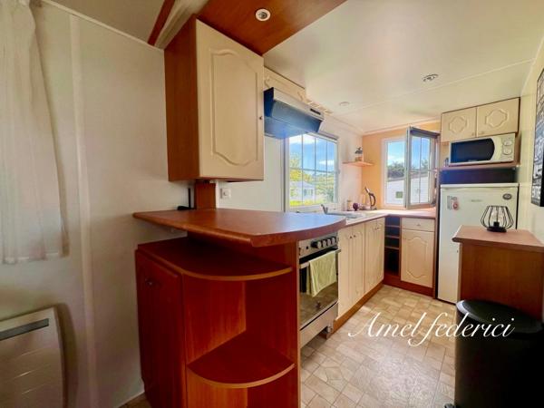 Mobile-Home - 36 m2 + 20 m2 de terrasse - sur parcelle 236 m2 - piscine privée - 5 min plage- SAINT GILLES CROIX DE VIE (85)