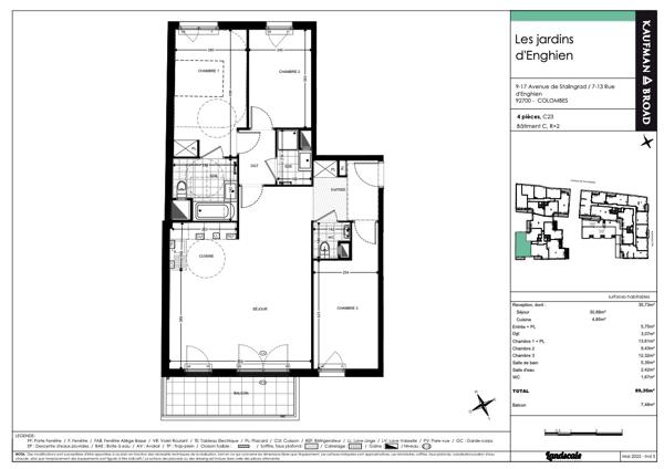 Colombes (92700) COLOMBES (92700), Rue d'Enghien