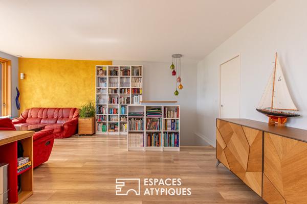 Maison contemporaine passive avec vue sur la vallée