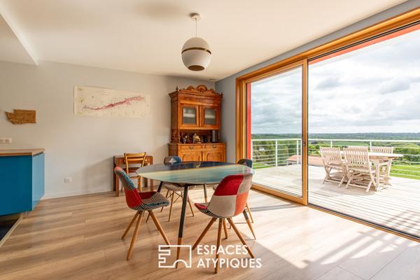 Maison contemporaine passive avec vue sur la vallée