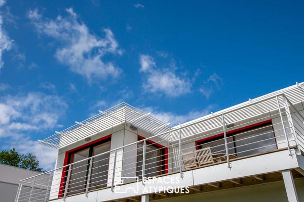 Maison contemporaine passive avec vue sur la vallée