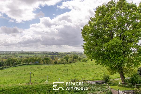 Maison contemporaine passive avec vue sur la vallée