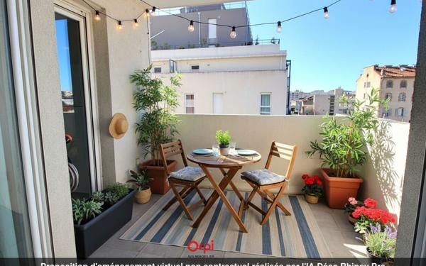 Appartement à vendre    2 pièces • 46,55 m2 Marseille 10