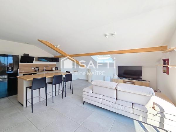 Grand T2 - belles prestations - dernier étage