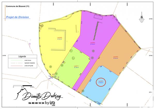 Land for sale 362 m² Bizanet