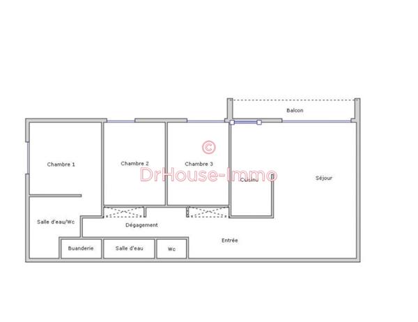 Appartement à vendre 4 pièces de 87 m²