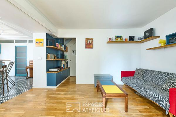 Triplex lumineux en dernier étage aux allures de maison perchée