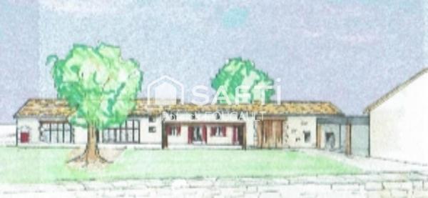 Corps de ferme 500m2 sur un terrain clos 1.5 ha