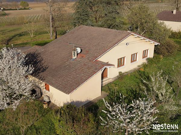 A Vendre Maison de plain-pied de 108 m² avec garage et jardin sur la commune de Lannes