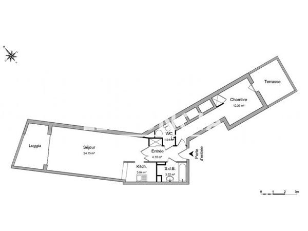 Location Appartement 2 pièces 49.87 m² - 142/148 BD RAYMOND POINCARE Juan-les Pins 06160