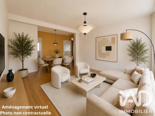 Appartement à vendre 3 pièces 54,7 m² Tours