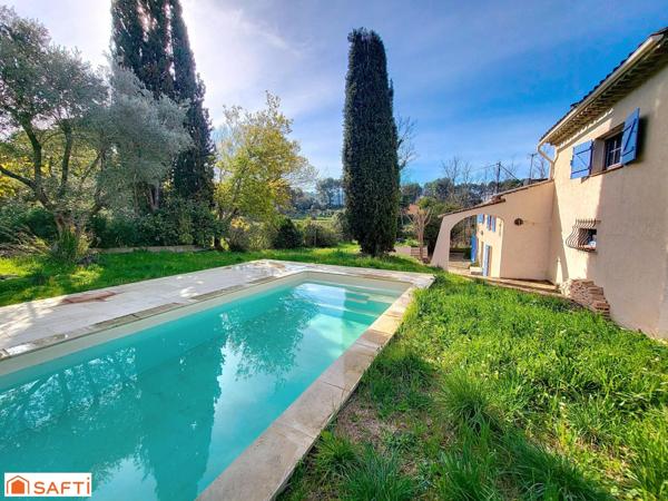 Ancien mazet T6 avec piscine et garage