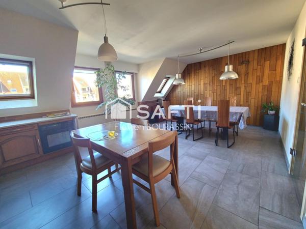 DUPLEX 90m² - CUISINE EQUIPÉE - BALCON - GARAGE