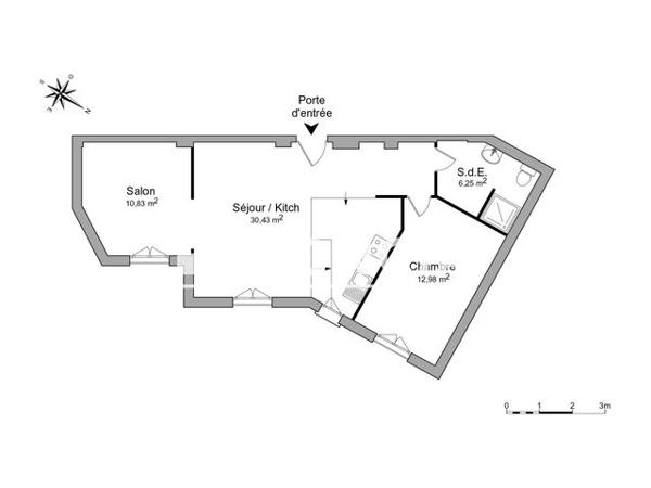 Location Appartement 3 pièces 61.69 m² - 12 AVENUE COLBERT Toulon 83000