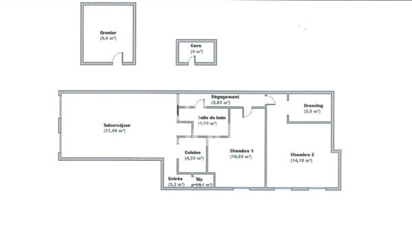 LYON 2 AUGUSTE COMTE - Appartement 3 pièces - 86m²