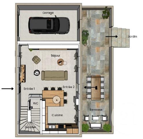 Maison à vendre  4 pièces - 106,90 m2 ST FLORENT - 202