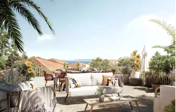 toit terrasse de 4 pièces vue mer en dernier étage