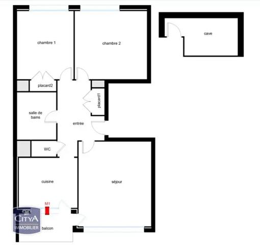 Appartement à vendre 3 pièces 66m² Dijon (21000)