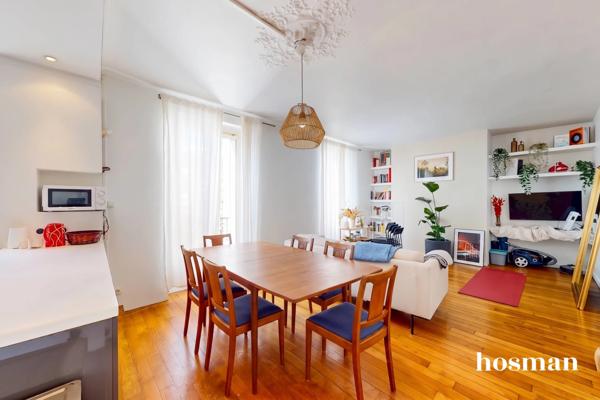 Appartement 2 pièces de 60 m² avec grand séjour et bureau - Jules Joffrin - Rue Damrémont, Paris